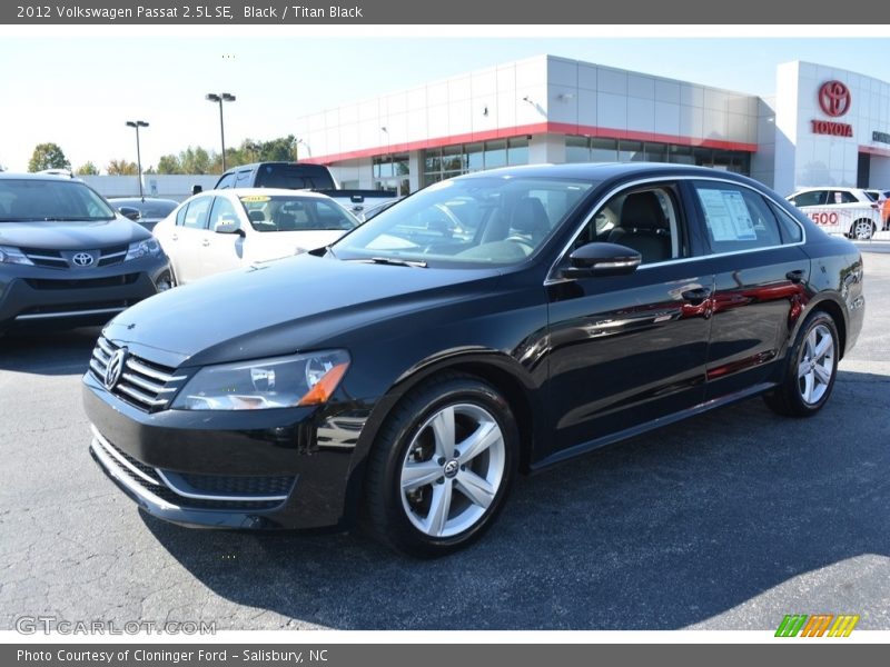 Black / Titan Black 2012 Volkswagen Passat 2.5L SE
