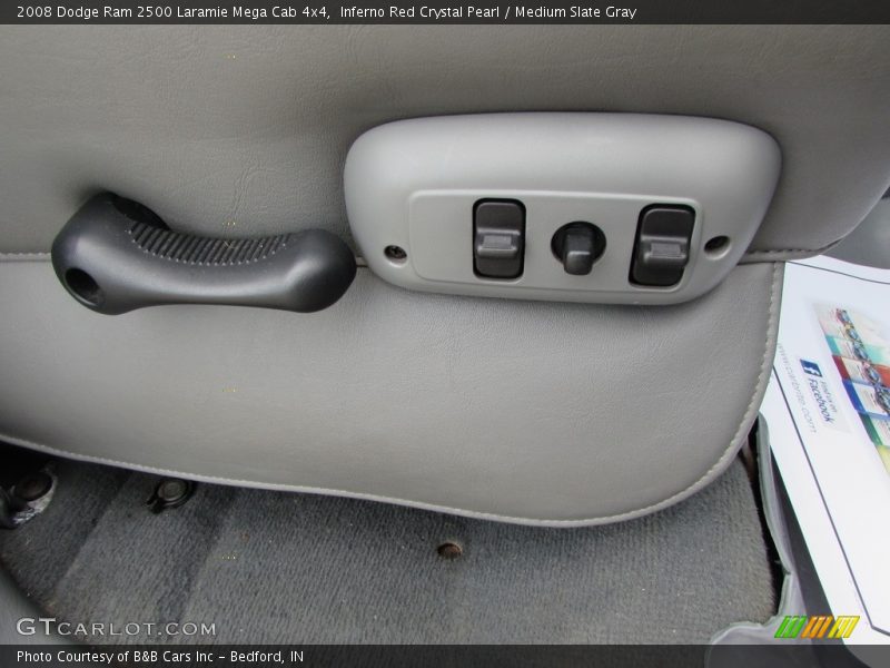 Inferno Red Crystal Pearl / Medium Slate Gray 2008 Dodge Ram 2500 Laramie Mega Cab 4x4