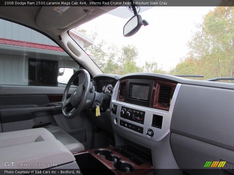 Inferno Red Crystal Pearl / Medium Slate Gray 2008 Dodge Ram 2500 Laramie Mega Cab 4x4