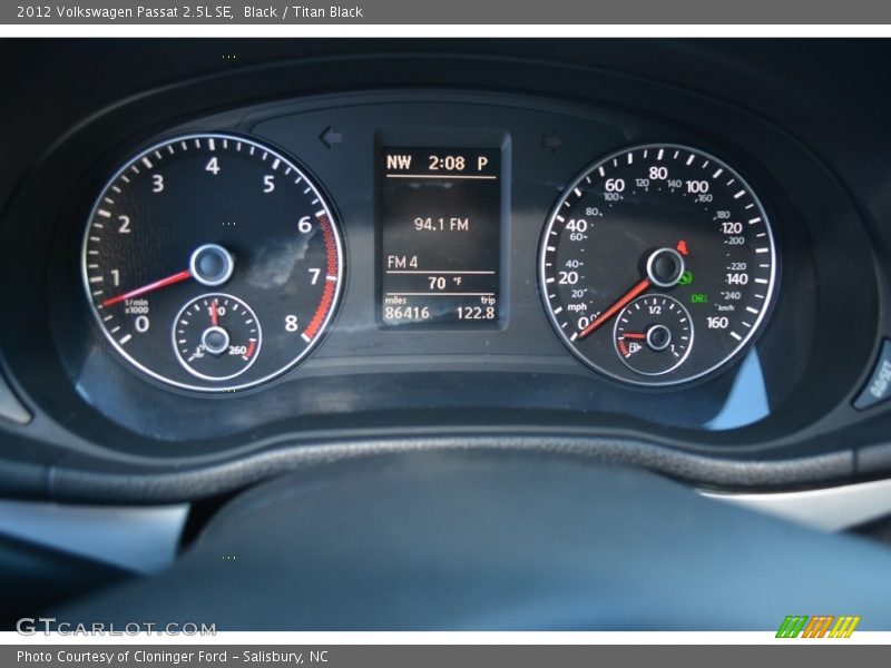 Black / Titan Black 2012 Volkswagen Passat 2.5L SE