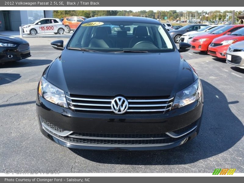 Black / Titan Black 2012 Volkswagen Passat 2.5L SE