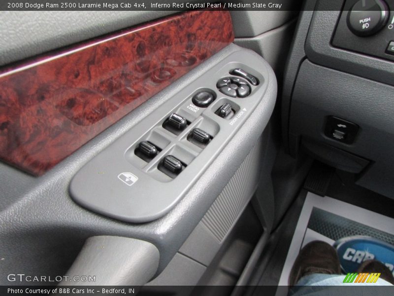 Inferno Red Crystal Pearl / Medium Slate Gray 2008 Dodge Ram 2500 Laramie Mega Cab 4x4