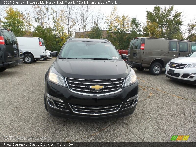 Mosaic Black Metallic / Dark Titanium/Light Titanium 2017 Chevrolet Traverse LS