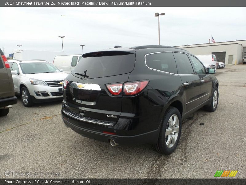 Mosaic Black Metallic / Dark Titanium/Light Titanium 2017 Chevrolet Traverse LS