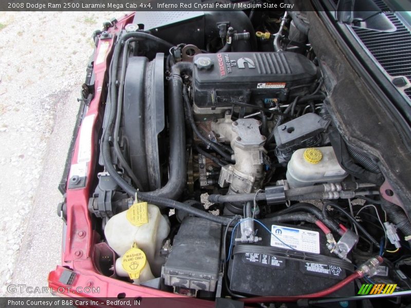 Inferno Red Crystal Pearl / Medium Slate Gray 2008 Dodge Ram 2500 Laramie Mega Cab 4x4