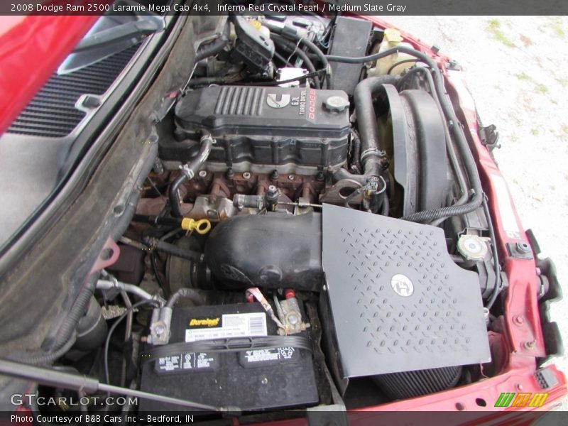 Inferno Red Crystal Pearl / Medium Slate Gray 2008 Dodge Ram 2500 Laramie Mega Cab 4x4