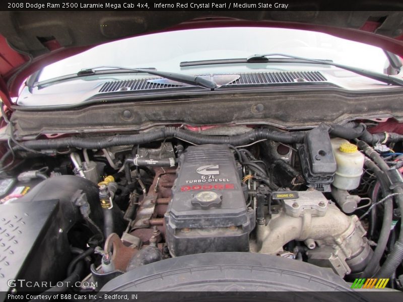 Inferno Red Crystal Pearl / Medium Slate Gray 2008 Dodge Ram 2500 Laramie Mega Cab 4x4
