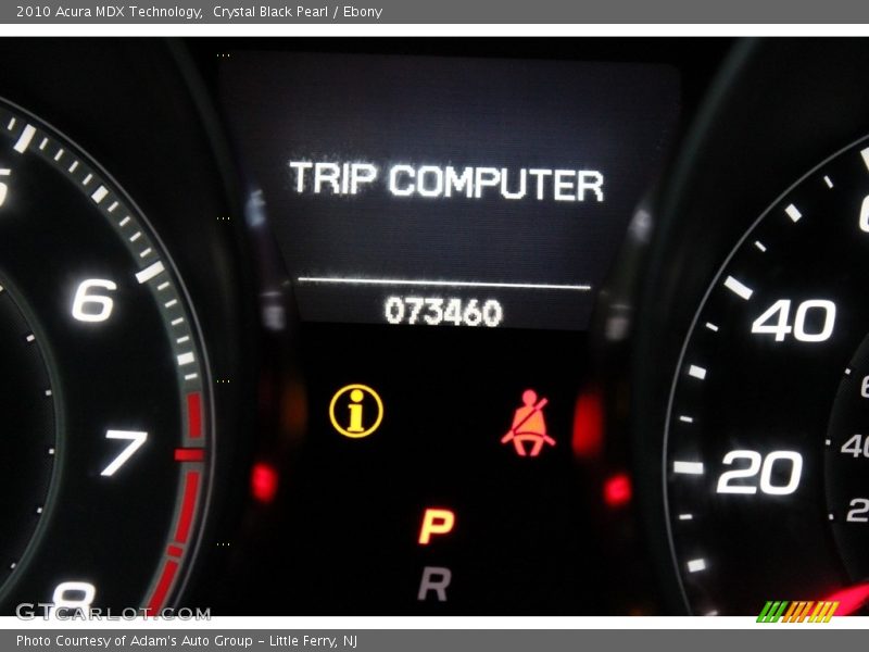 Crystal Black Pearl / Ebony 2010 Acura MDX Technology