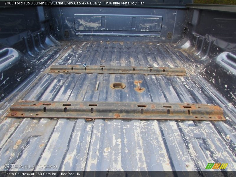 True Blue Metallic / Tan 2005 Ford F350 Super Duty Lariat Crew Cab 4x4 Dually