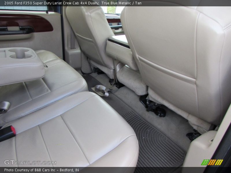 True Blue Metallic / Tan 2005 Ford F350 Super Duty Lariat Crew Cab 4x4 Dually
