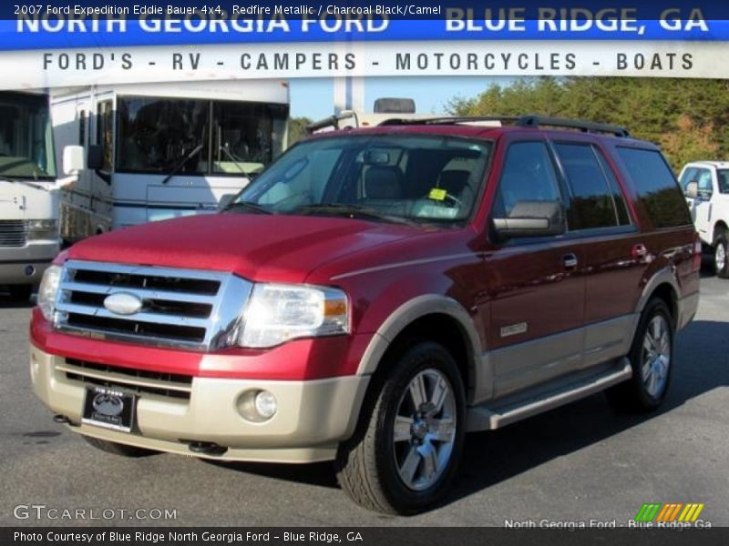 Redfire Metallic / Charcoal Black/Camel 2007 Ford Expedition Eddie Bauer 4x4