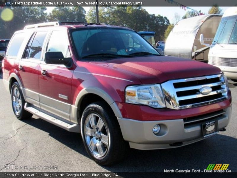 Redfire Metallic / Charcoal Black/Camel 2007 Ford Expedition Eddie Bauer 4x4