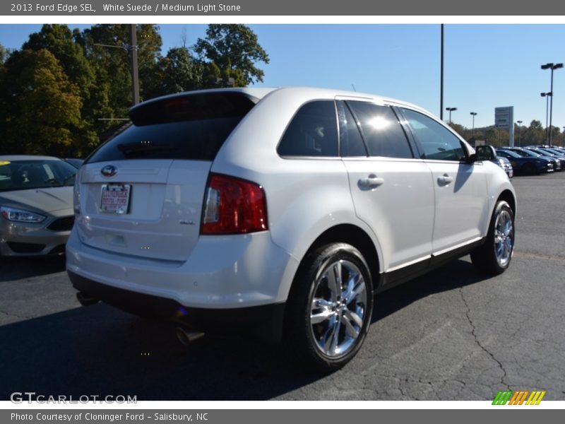 White Suede / Medium Light Stone 2013 Ford Edge SEL