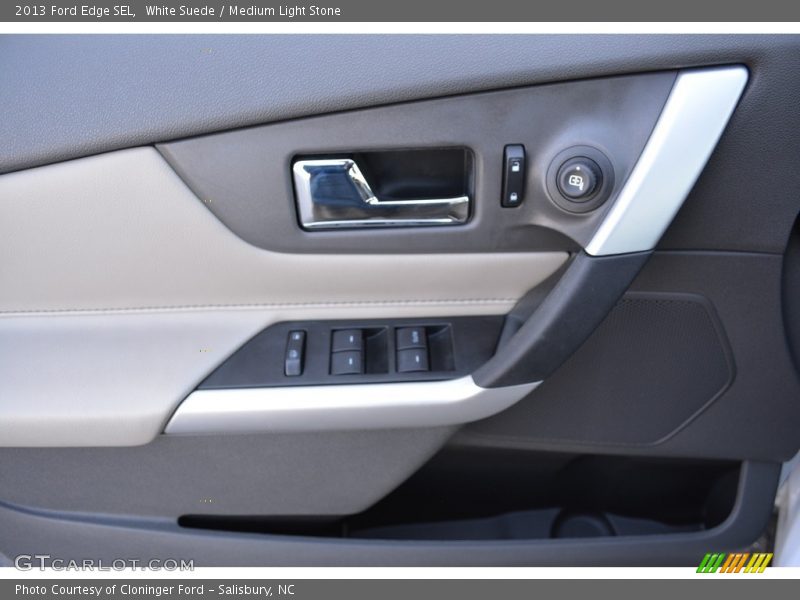 White Suede / Medium Light Stone 2013 Ford Edge SEL