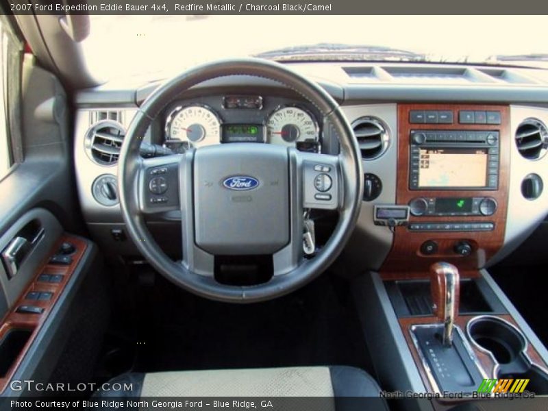 Redfire Metallic / Charcoal Black/Camel 2007 Ford Expedition Eddie Bauer 4x4