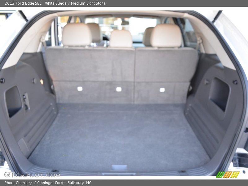 White Suede / Medium Light Stone 2013 Ford Edge SEL