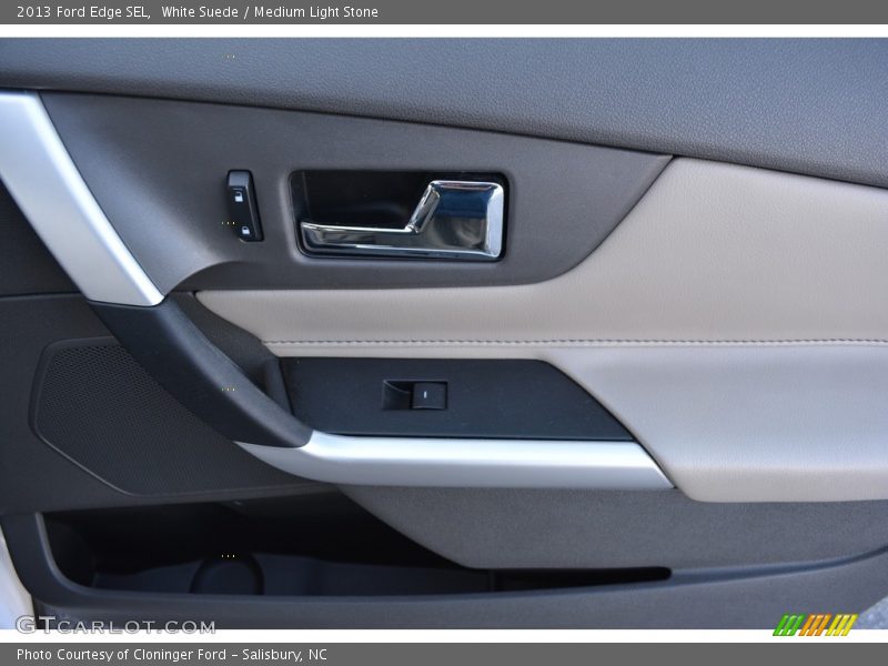 White Suede / Medium Light Stone 2013 Ford Edge SEL