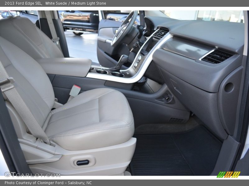 White Suede / Medium Light Stone 2013 Ford Edge SEL