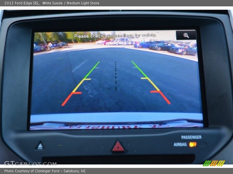 White Suede / Medium Light Stone 2013 Ford Edge SEL