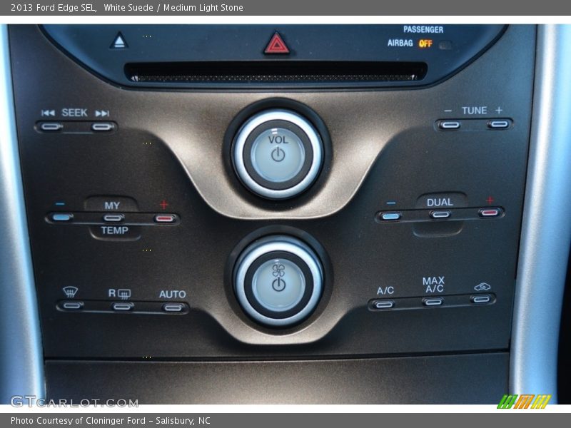White Suede / Medium Light Stone 2013 Ford Edge SEL
