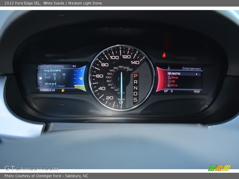White Suede / Medium Light Stone 2013 Ford Edge SEL