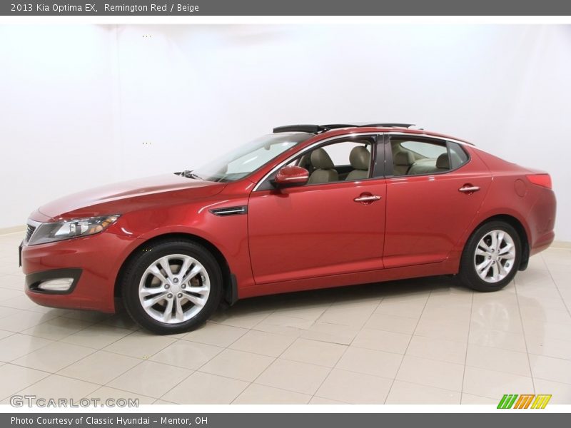 Remington Red / Beige 2013 Kia Optima EX