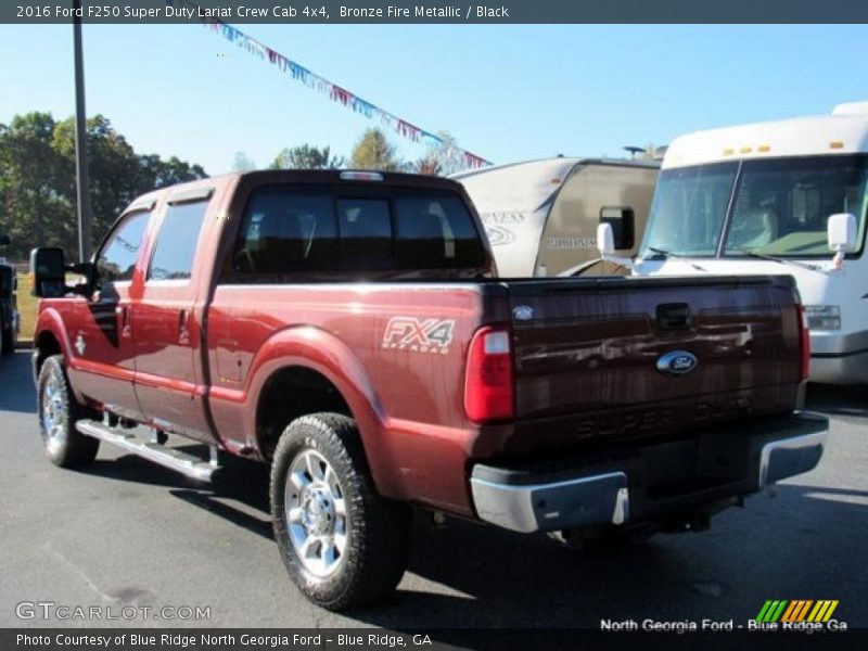 Bronze Fire Metallic / Black 2016 Ford F250 Super Duty Lariat Crew Cab 4x4