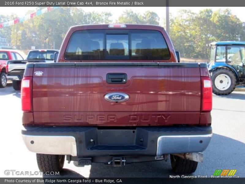 Bronze Fire Metallic / Black 2016 Ford F250 Super Duty Lariat Crew Cab 4x4