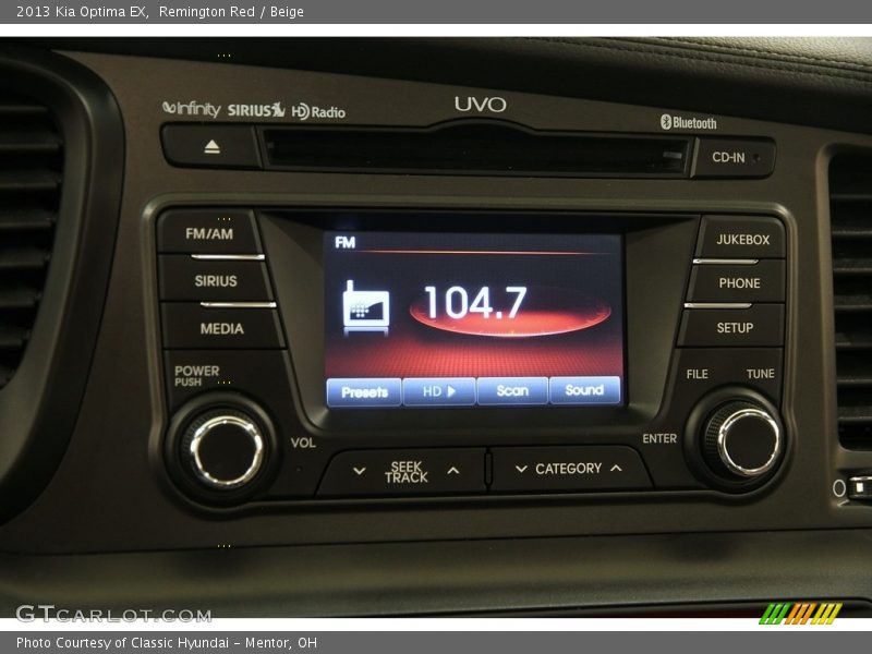 Remington Red / Beige 2013 Kia Optima EX
