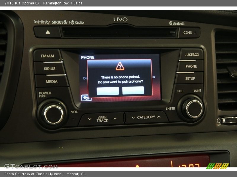 Remington Red / Beige 2013 Kia Optima EX