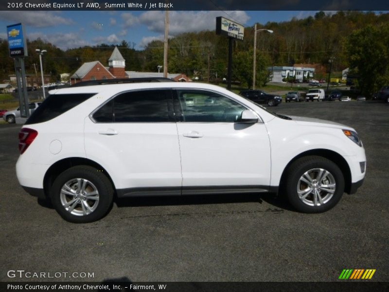 Summit White / Jet Black 2016 Chevrolet Equinox LT AWD