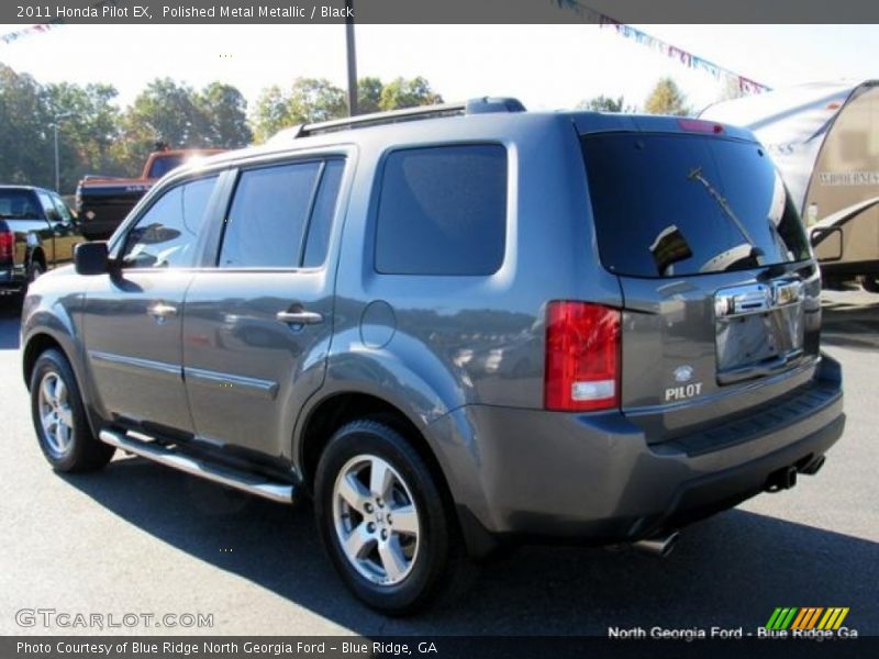 Polished Metal Metallic / Black 2011 Honda Pilot EX