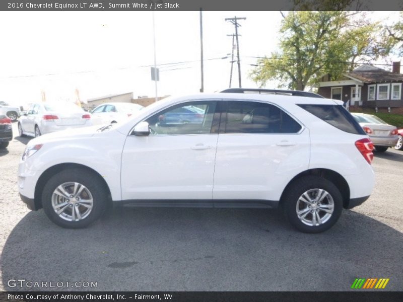 Summit White / Jet Black 2016 Chevrolet Equinox LT AWD