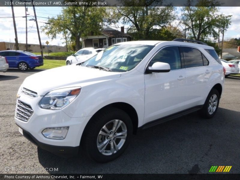 Summit White / Jet Black 2016 Chevrolet Equinox LT AWD