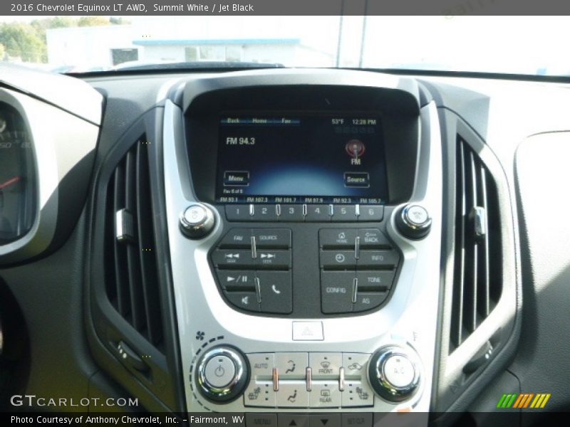 Summit White / Jet Black 2016 Chevrolet Equinox LT AWD