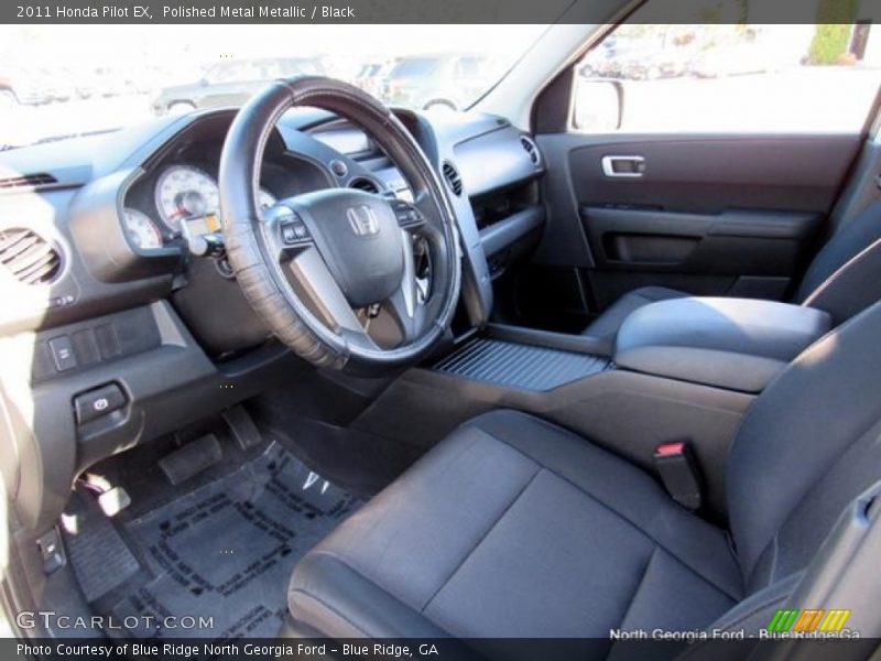 Polished Metal Metallic / Black 2011 Honda Pilot EX