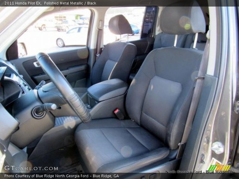 Polished Metal Metallic / Black 2011 Honda Pilot EX