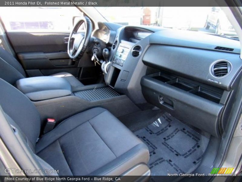 Polished Metal Metallic / Black 2011 Honda Pilot EX