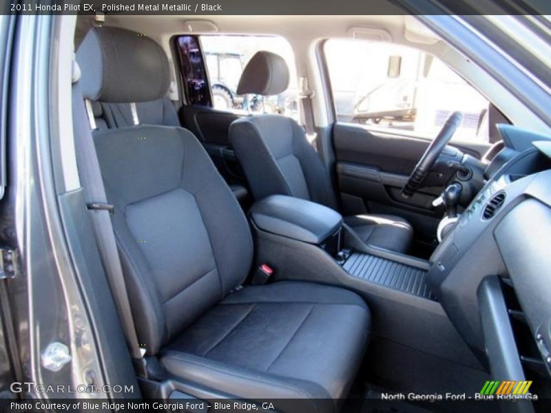 Polished Metal Metallic / Black 2011 Honda Pilot EX