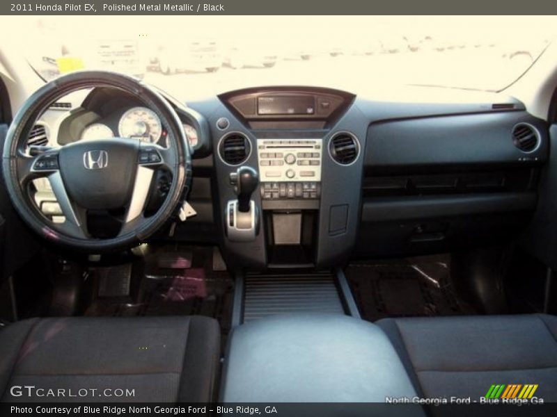 Polished Metal Metallic / Black 2011 Honda Pilot EX