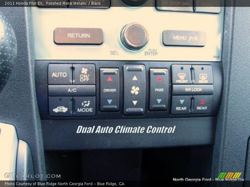 Polished Metal Metallic / Black 2011 Honda Pilot EX