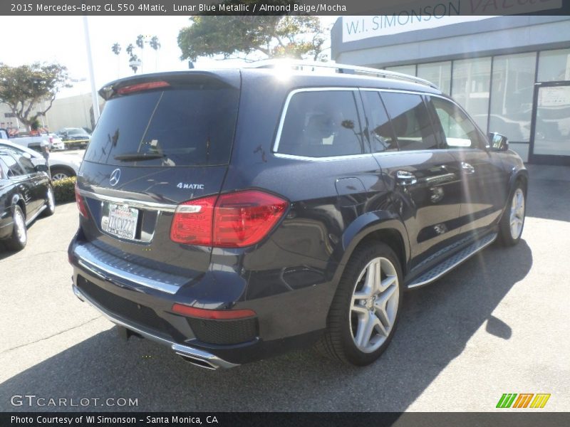 Lunar Blue Metallic / Almond Beige/Mocha 2015 Mercedes-Benz GL 550 4Matic