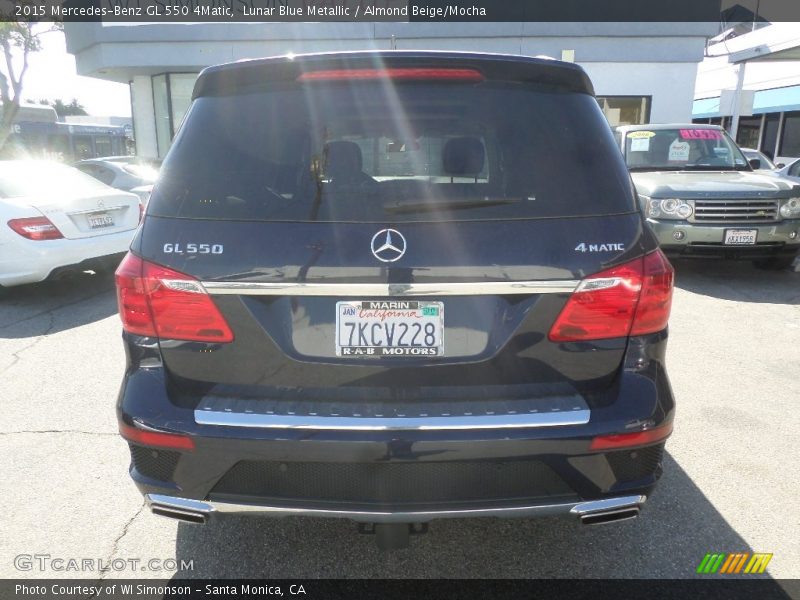 Lunar Blue Metallic / Almond Beige/Mocha 2015 Mercedes-Benz GL 550 4Matic