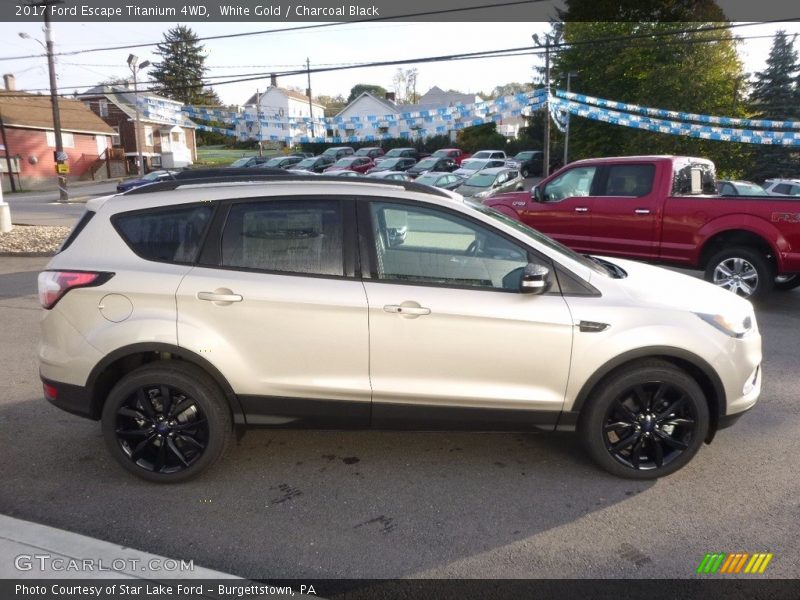 White Gold / Charcoal Black 2017 Ford Escape Titanium 4WD