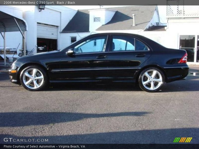 Black / Black 2006 Mercedes-Benz C 230 Sport