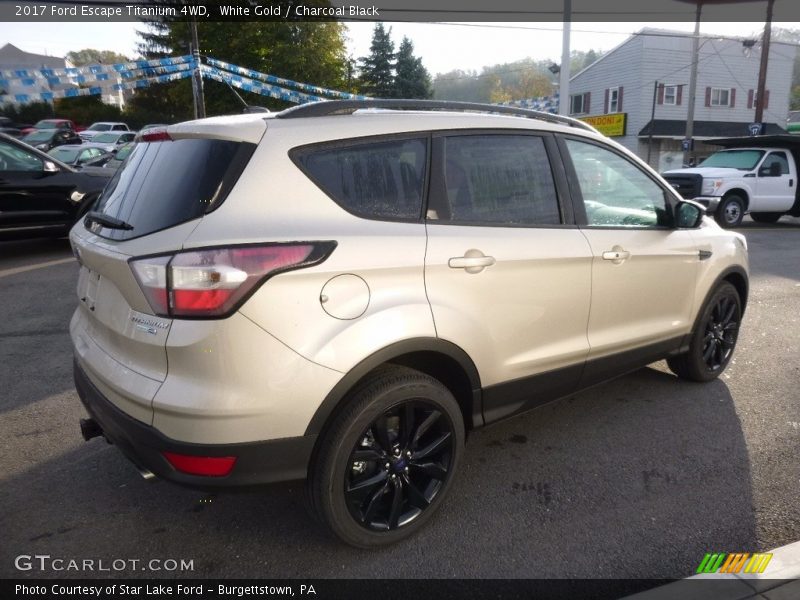 White Gold / Charcoal Black 2017 Ford Escape Titanium 4WD