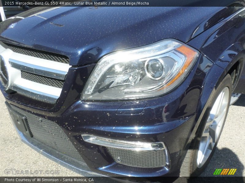 Lunar Blue Metallic / Almond Beige/Mocha 2015 Mercedes-Benz GL 550 4Matic