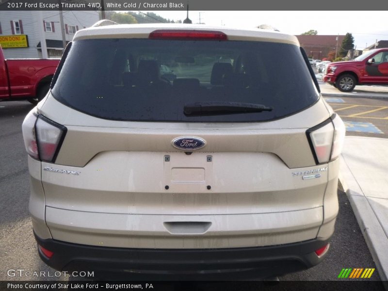White Gold / Charcoal Black 2017 Ford Escape Titanium 4WD
