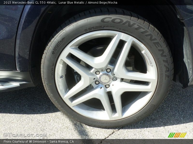 Lunar Blue Metallic / Almond Beige/Mocha 2015 Mercedes-Benz GL 550 4Matic