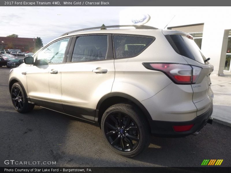 White Gold / Charcoal Black 2017 Ford Escape Titanium 4WD